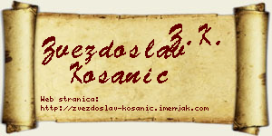 Zvezdoslav Kosanić vizit kartica